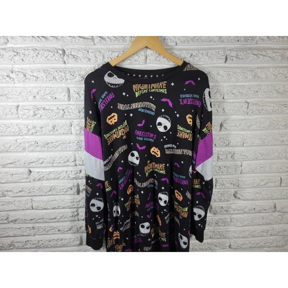 Disney Nightmare Before Christmas Jack Skellington Pajama Top XL 16-18 NOV241XE - Picture 3 of 10